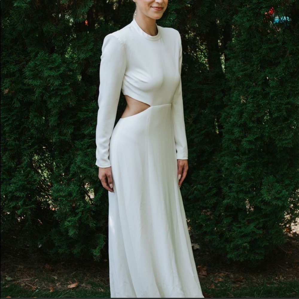 Alc gabriella cutout white dress